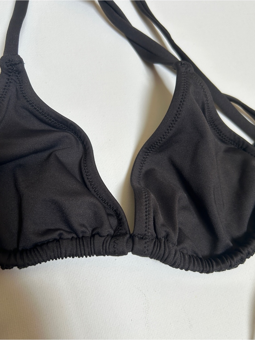 SKIMS Black Triangle Bikini Bralette